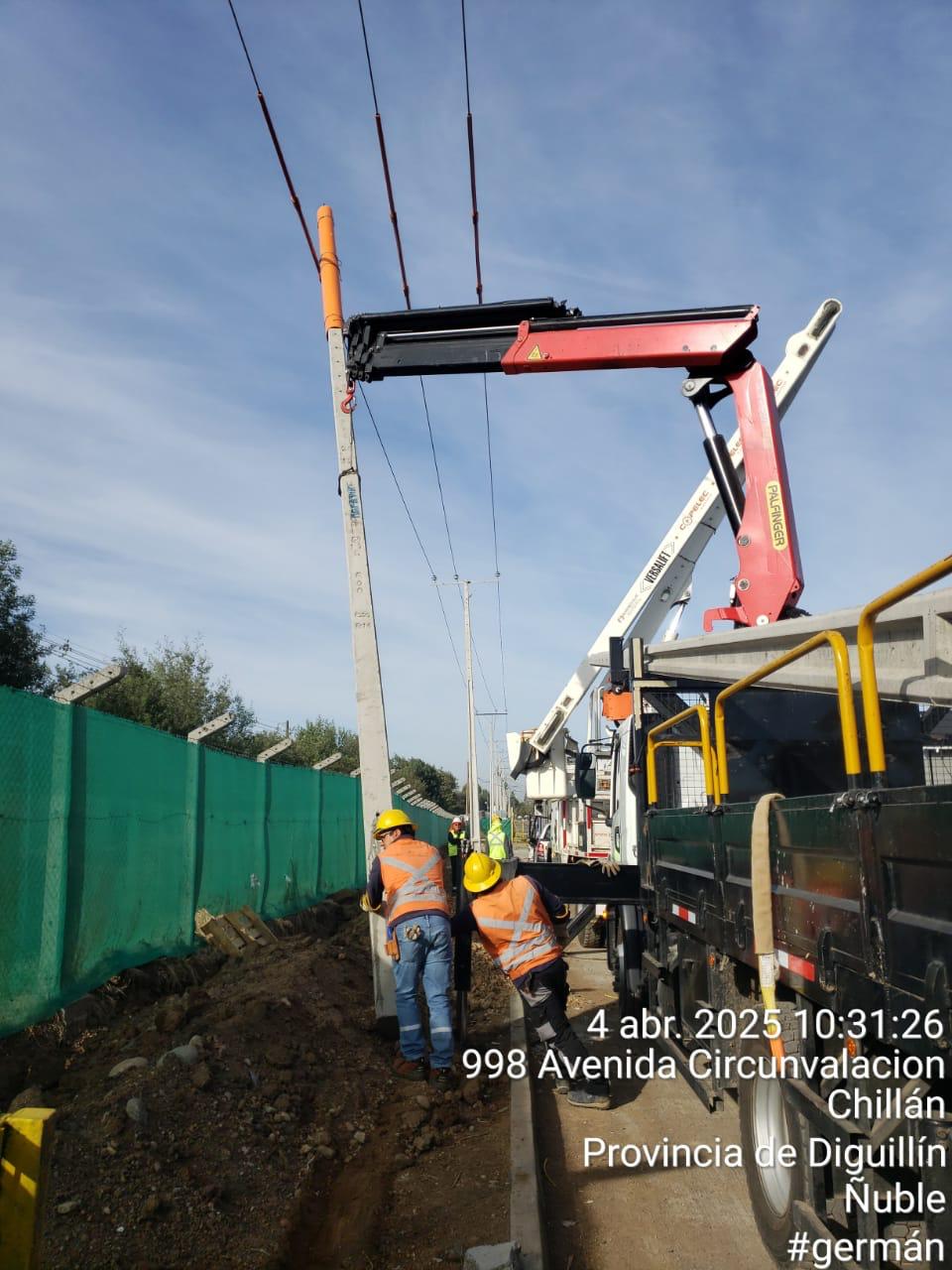 Instalación de Red Eléctrica Rural - Sector Los Aromos