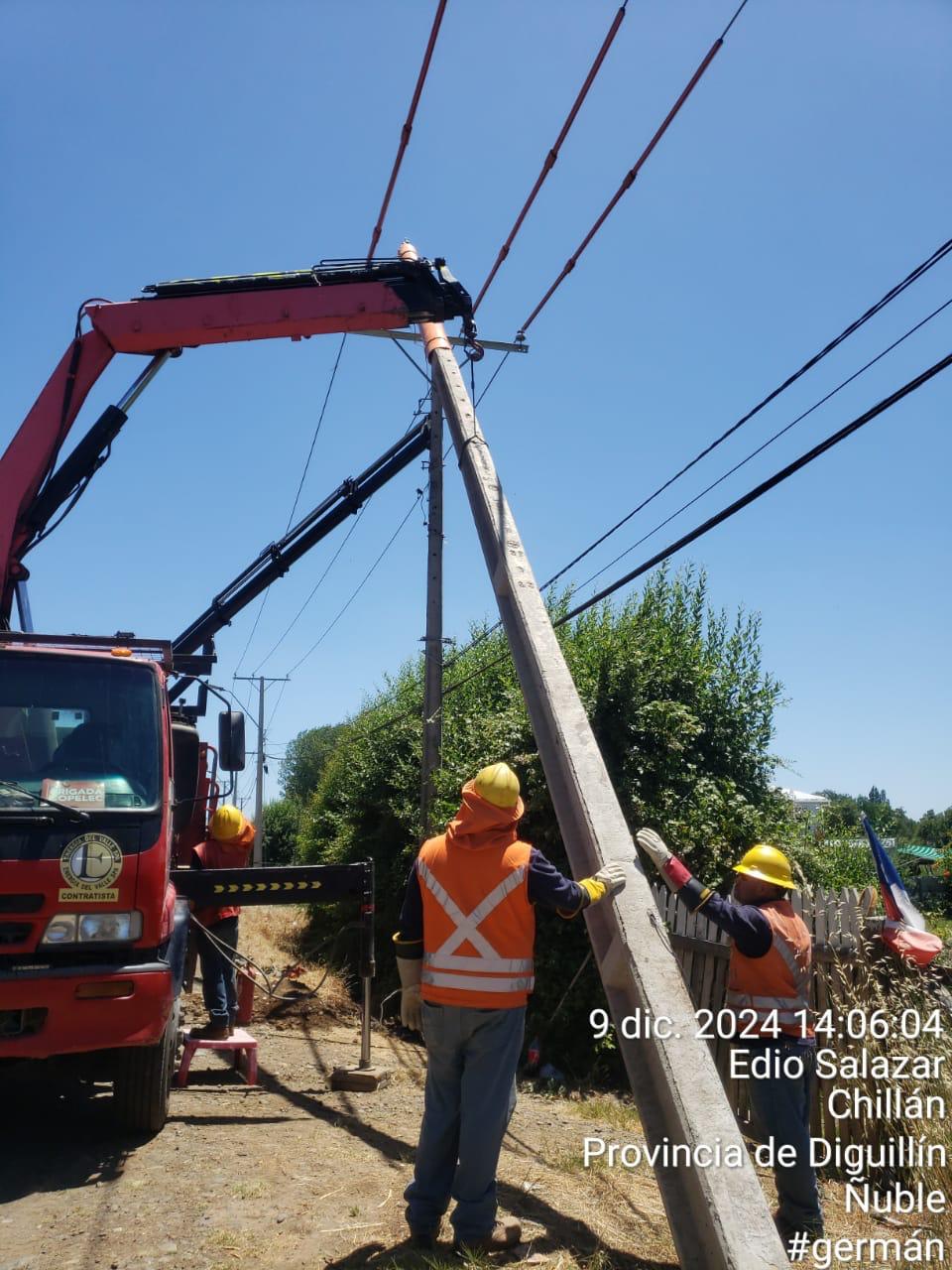 Instalación de Red Eléctrica Rural - Sector Los Aromos